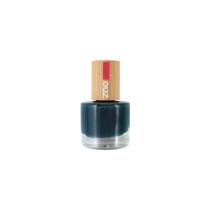 Vernis à ongles – 666 BLEU CANARD – 8ml – 8 free vegan – ZAO