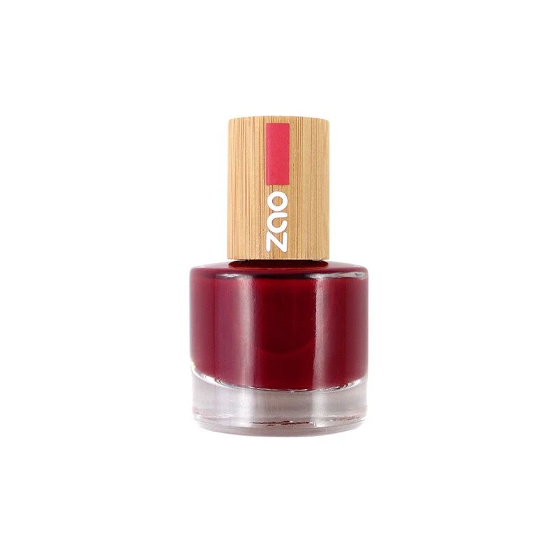 Vernis à ongles – 668 ROUGE PASSION – 8ml – 8 free vegan – ZAO
